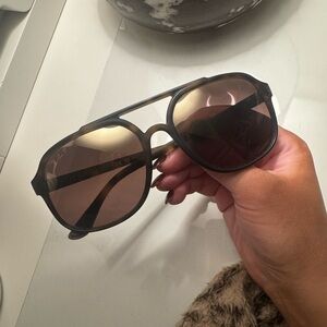 Ray-Ban chromance Dark Frame Sunglasses